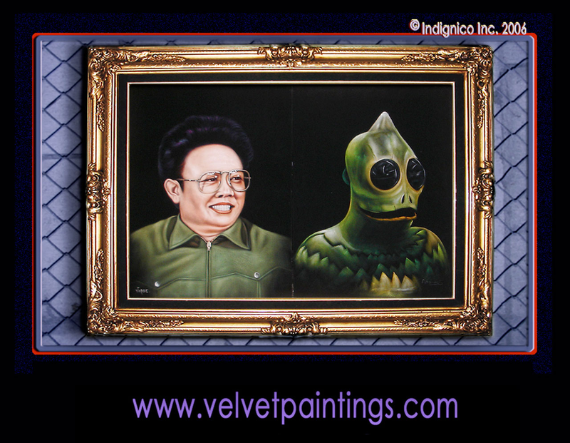 Illustration for article titled The Greatest Velvet Paintings Of Science-Fiction Icons!